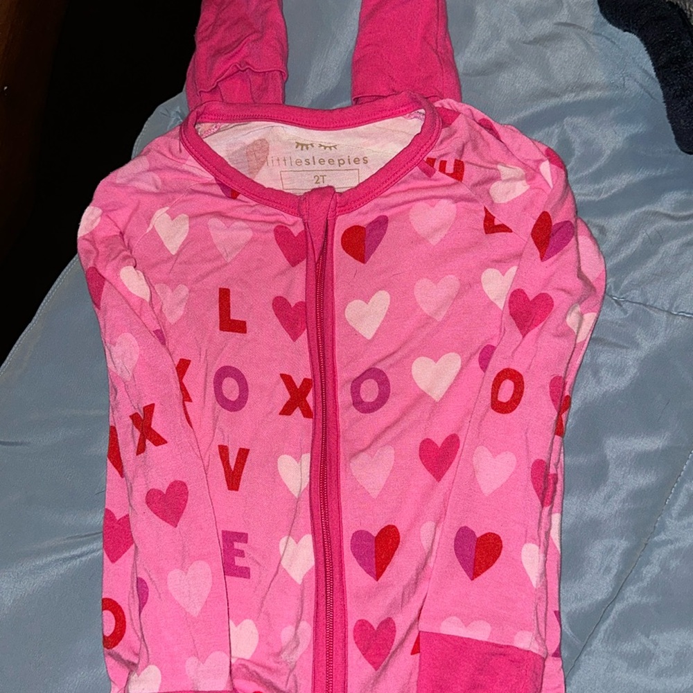 Little Sleepies Valentines Zippy Pajamas.